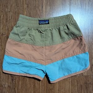 Patagonia Baby Board Short brown, orange, blue - 2T